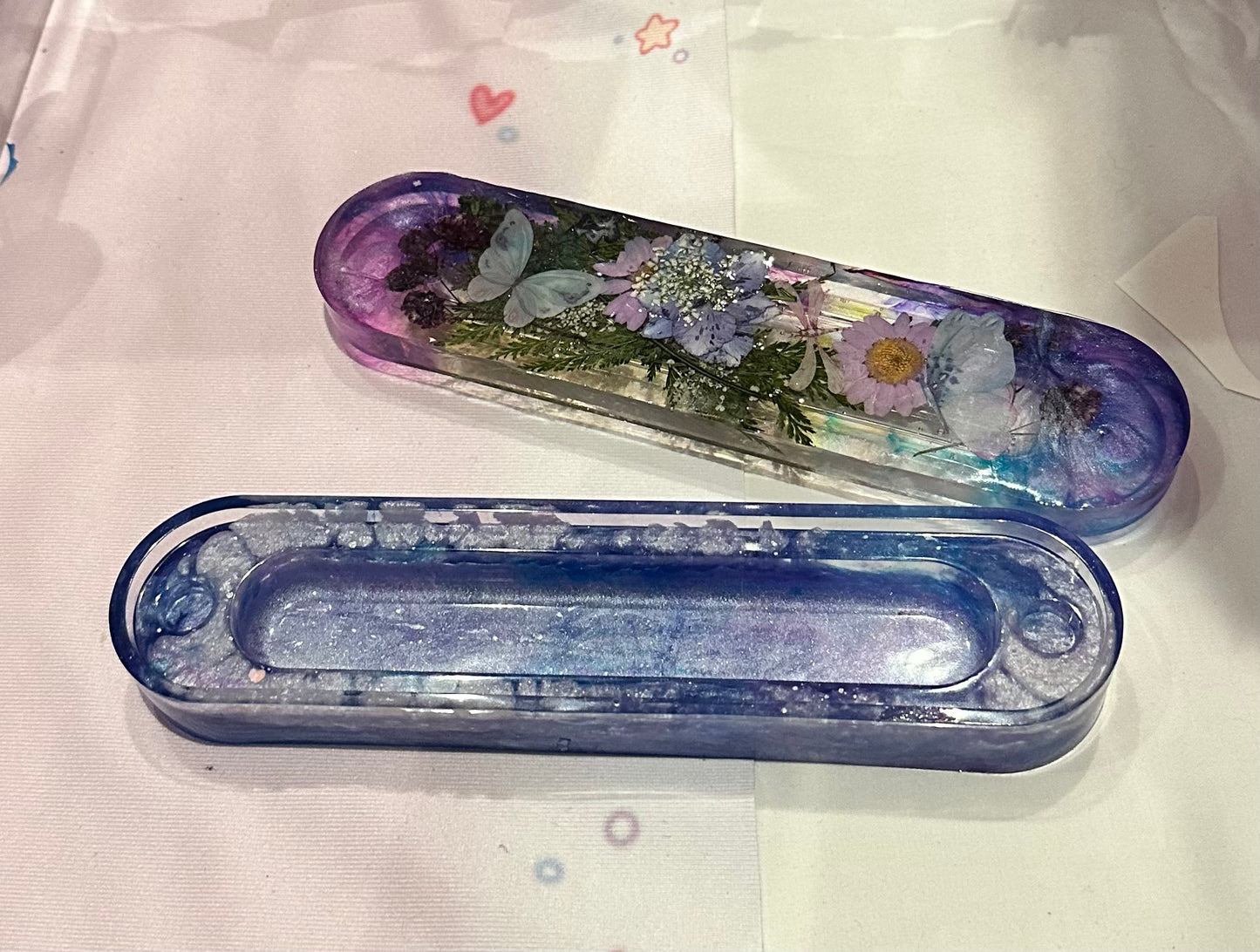 “Bouquet in Space” - Resin Dice Box